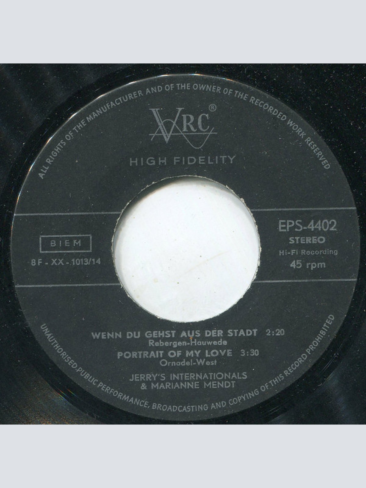 Vinyl / Jerry's Internationals & Marianne Mendt - Mame / Wenn Du Nicht Bei Mir Bist / Wenn Du Gehst Aus Der Stadt / Portrait Of My Love