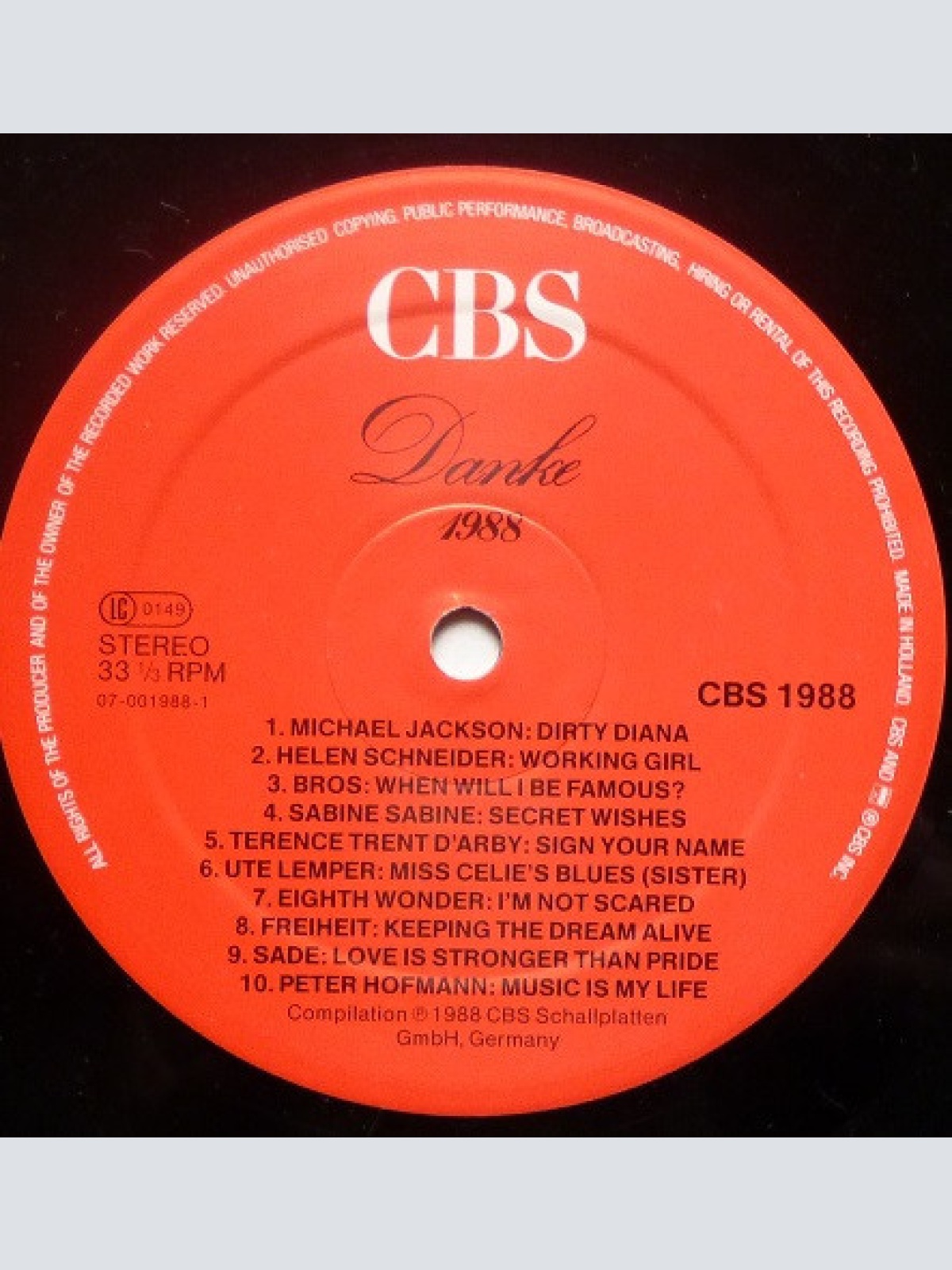 Vinyl / Various - Danke '88