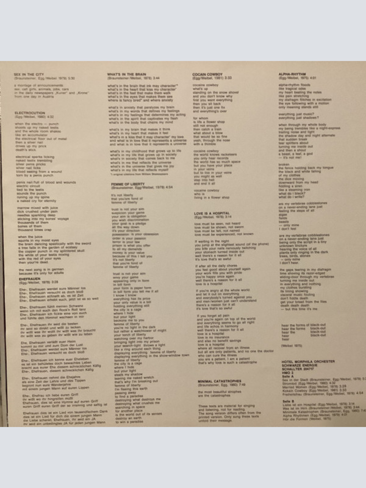 Vinyl / Hotel Morphila Orchester - Schwarze Energie