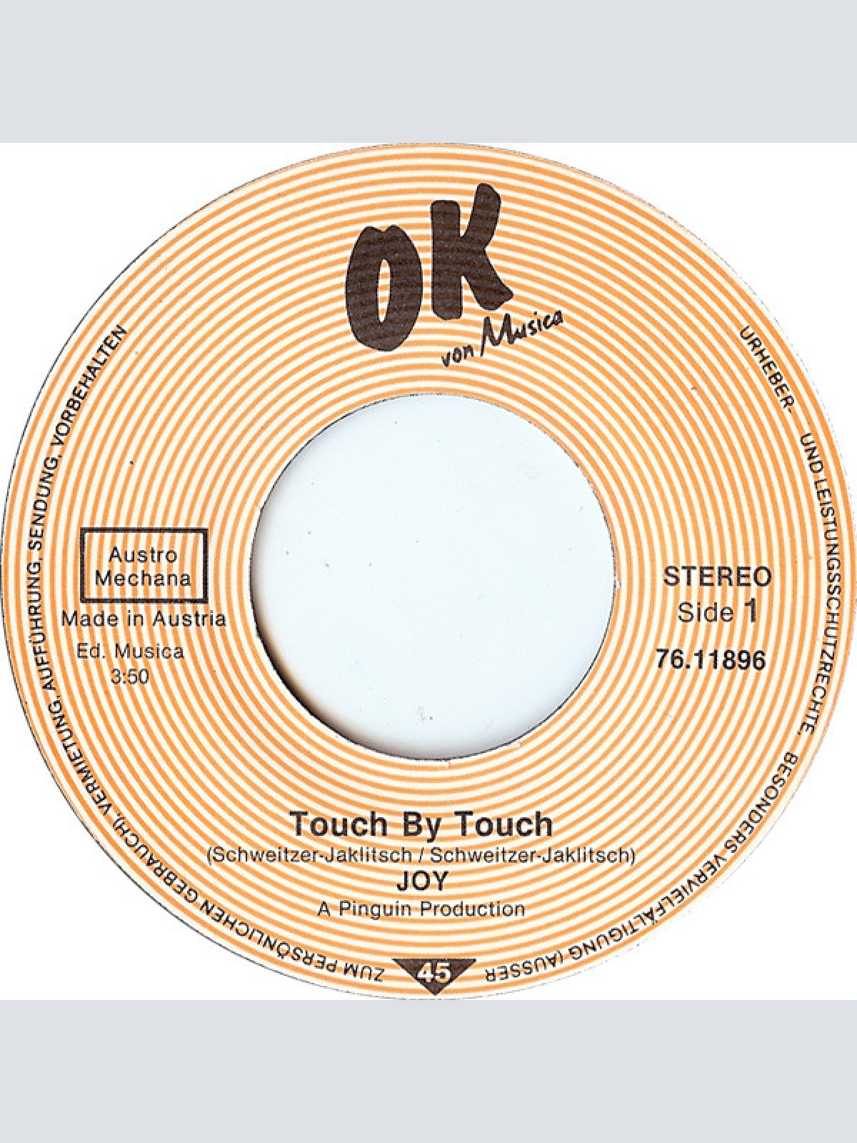 Vinyl / Joy (9) - Touch By Touch