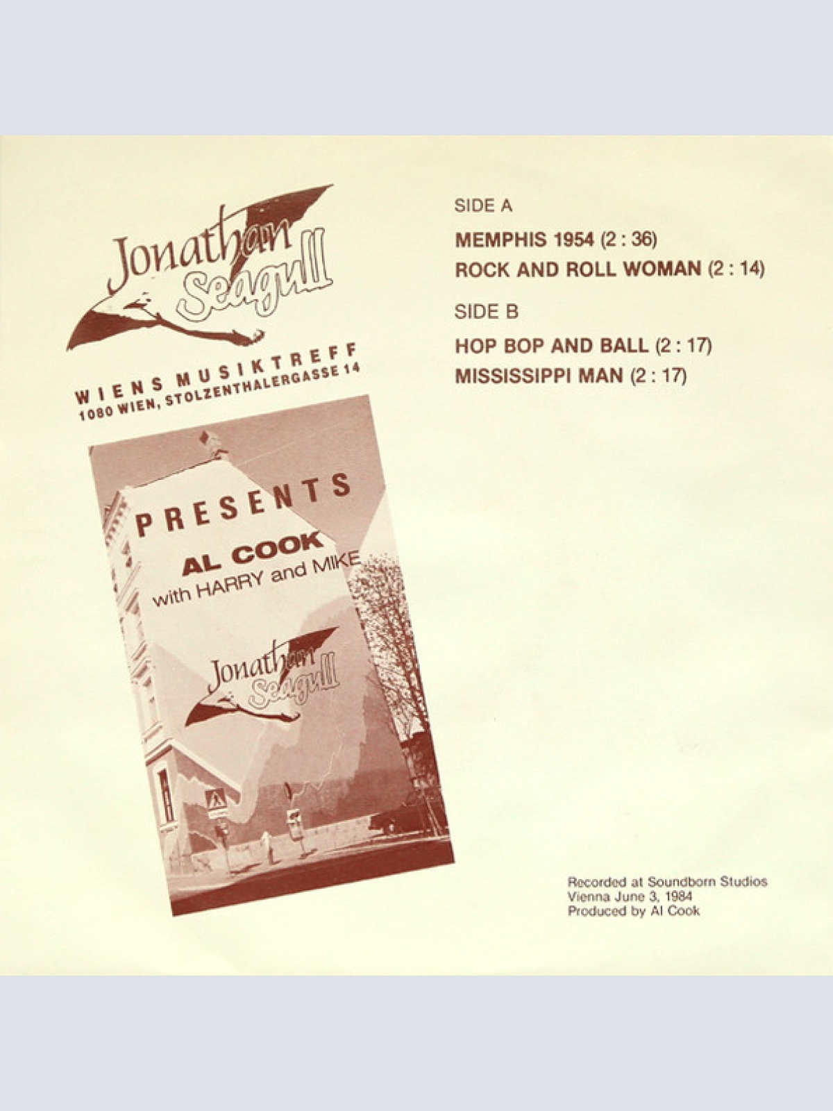 Vinyl / Al Cook (2) With Harry* And Mike* - Memphis 1954