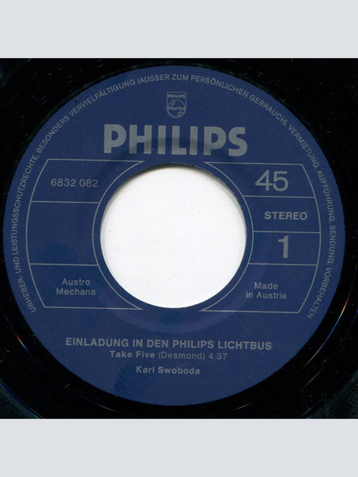 Vinyl / Karl Swoboda - Einladung In Den Philips Lichtbus