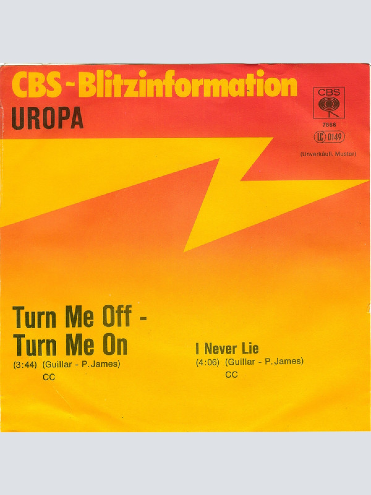 Vinyl / Uropa - Turn Me Off - Turn Me On