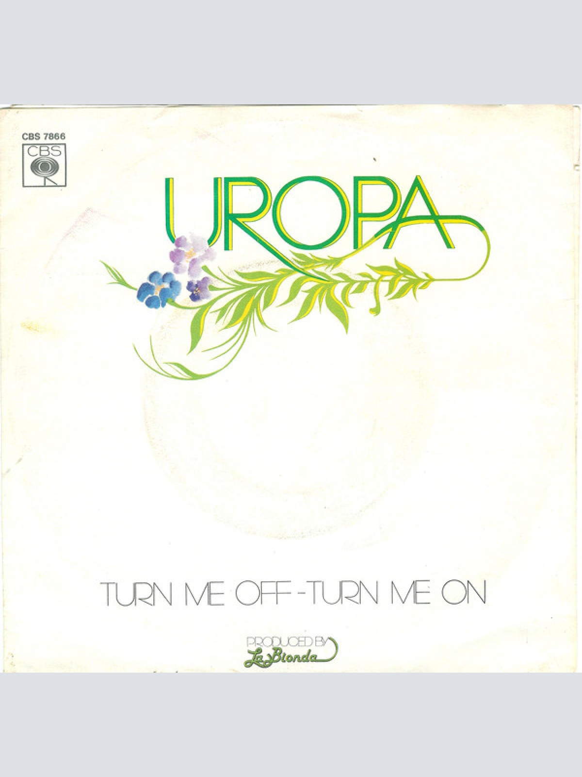 Vinyl / Uropa - Turn Me Off - Turn Me On