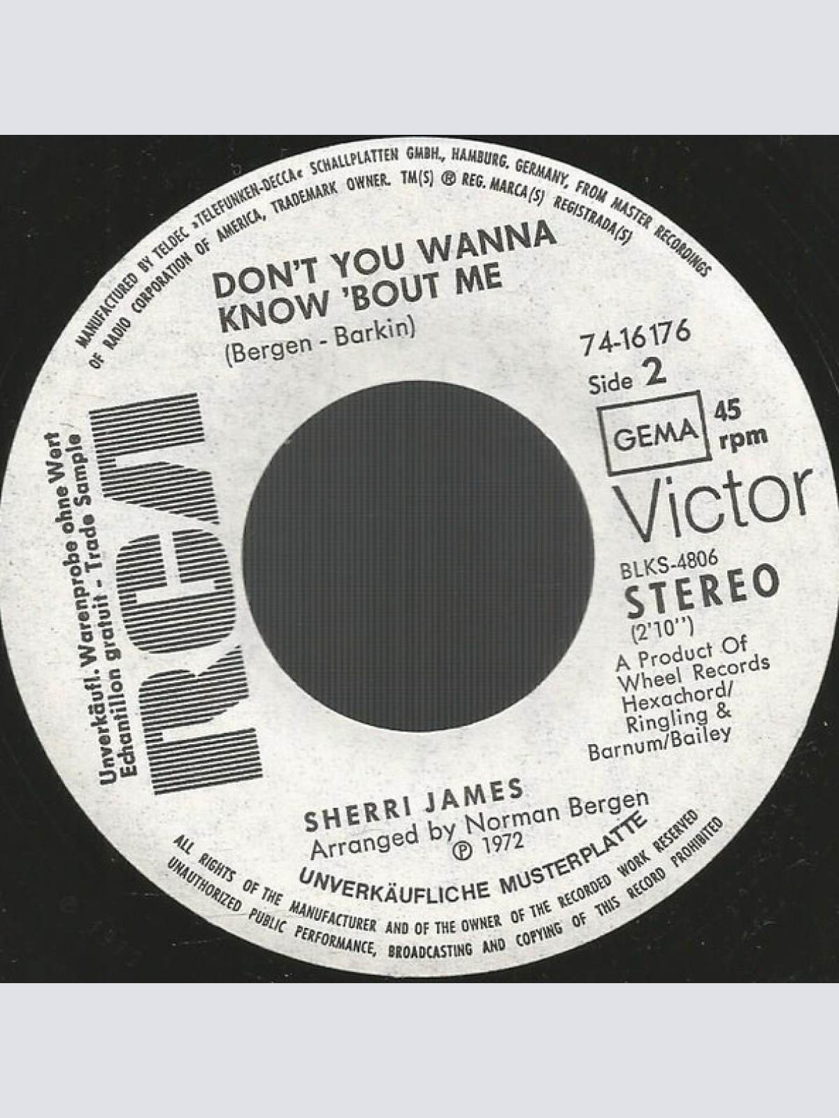 Vinyl / Sherri James - Sweet Talkin' Guy
