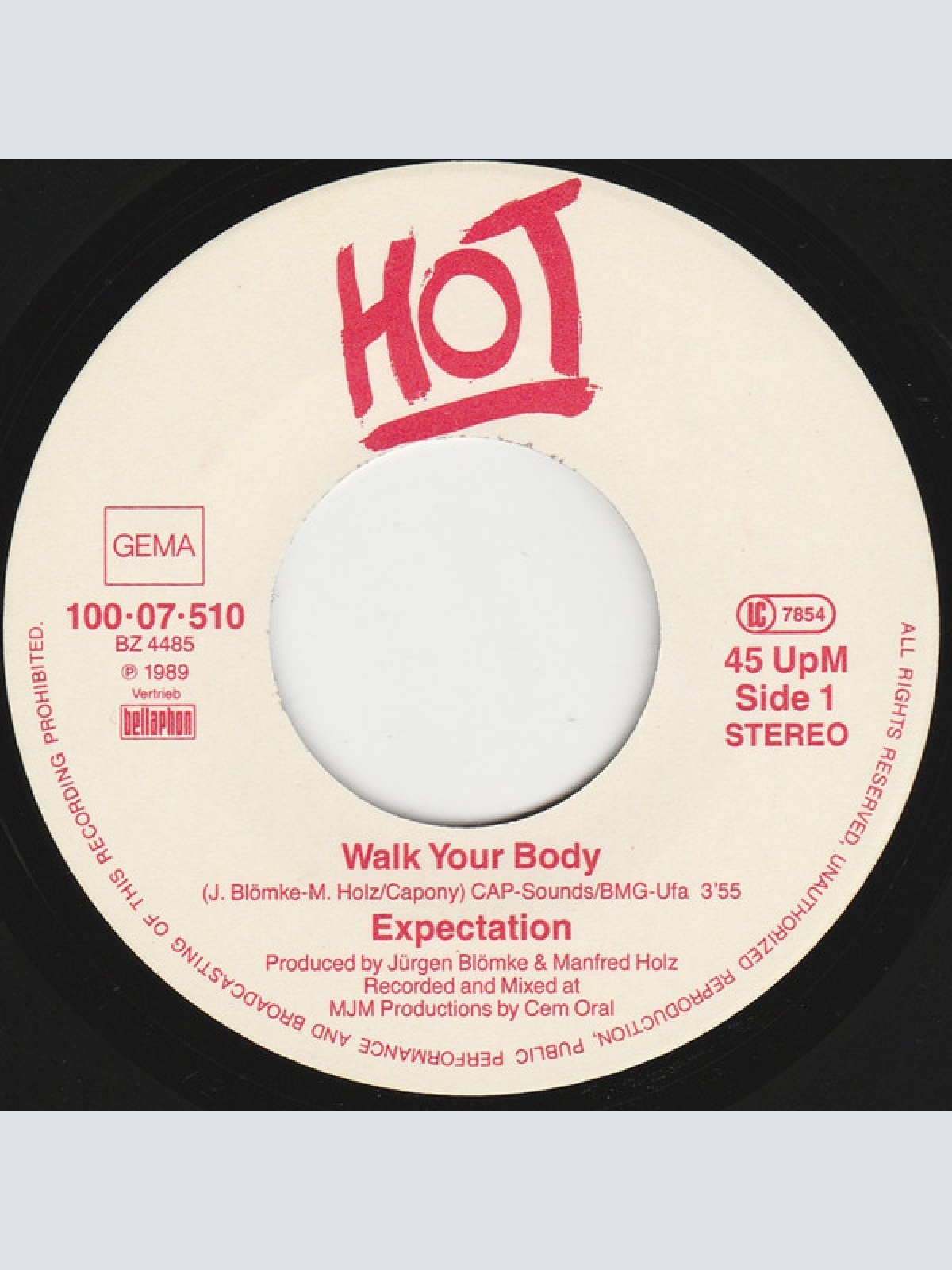 Vinyl / Expectation - Walk Your Body