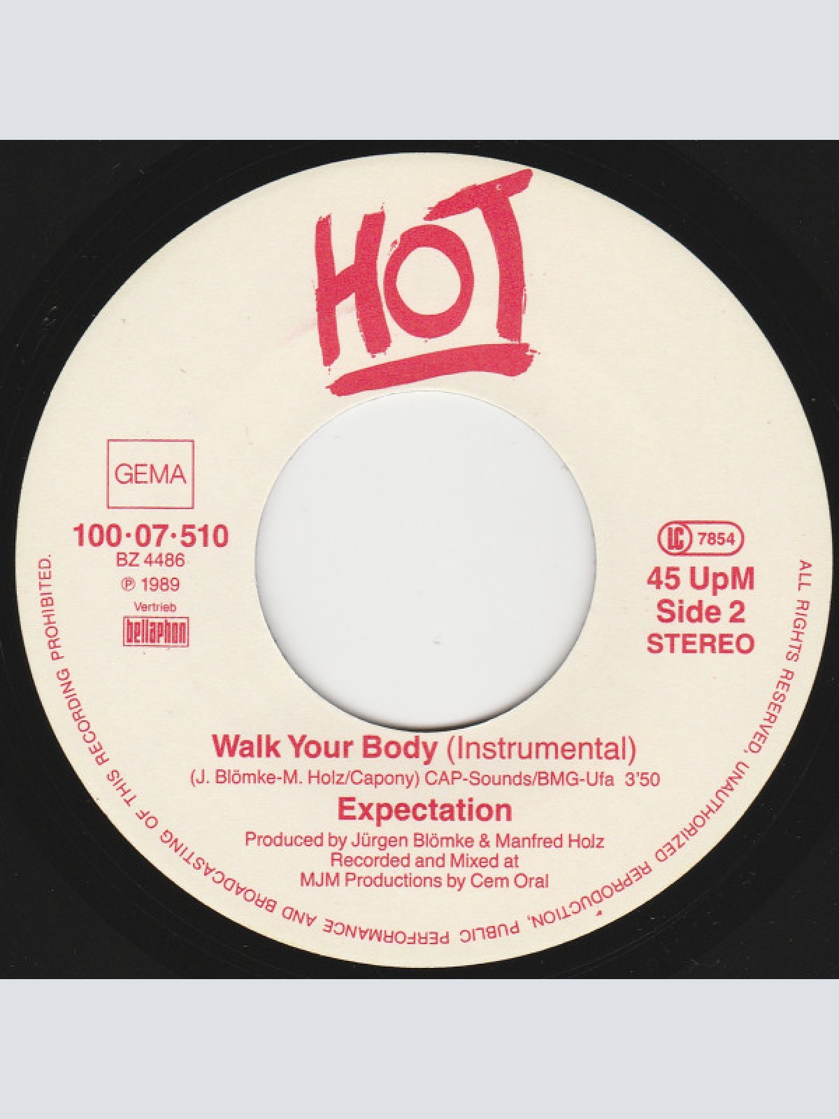 Vinyl / Expectation - Walk Your Body