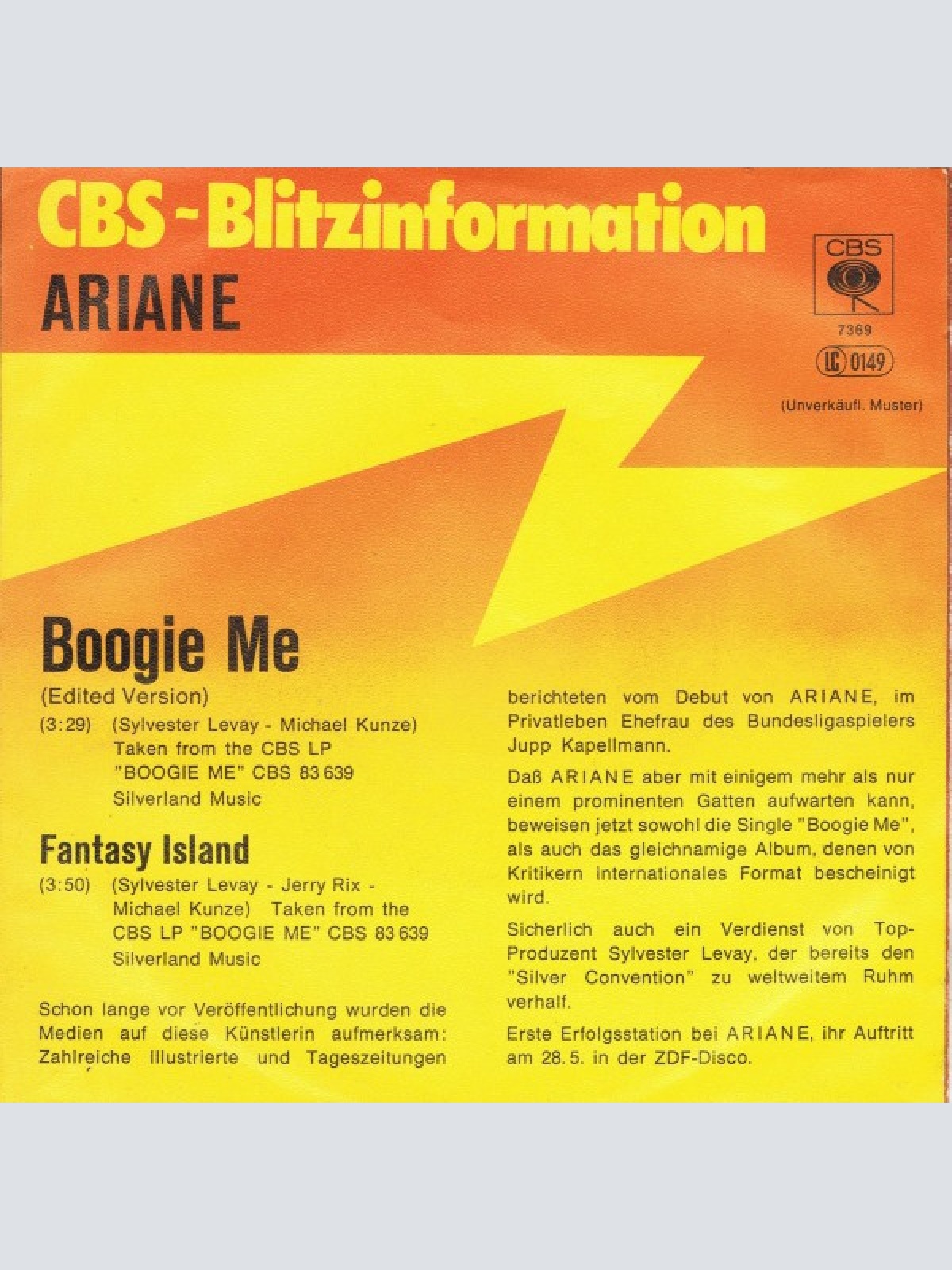 Vinyl / Ariane (7) - Boogie Me