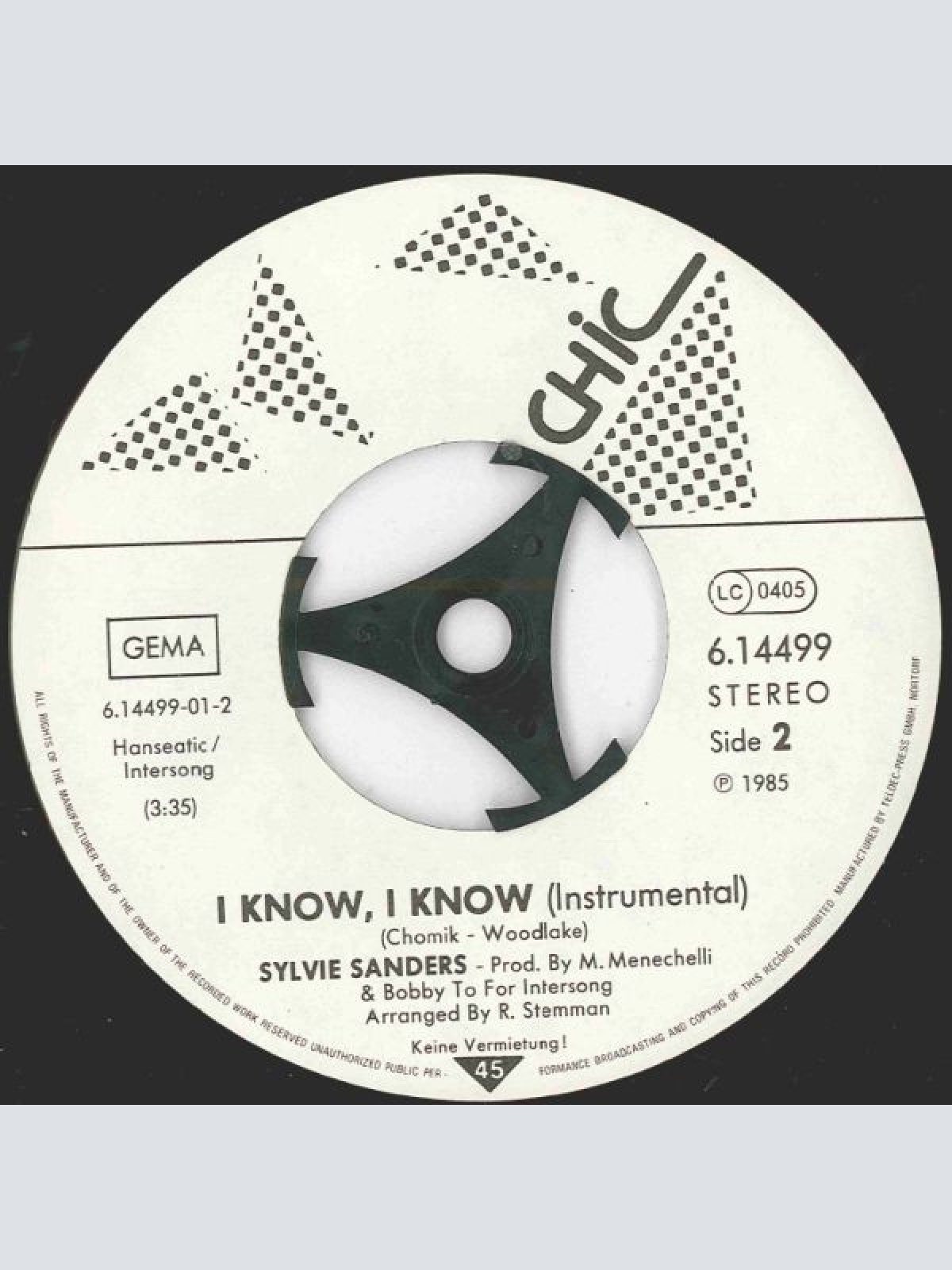 Vinyl / Sylvie Sanders - I Know, I Know