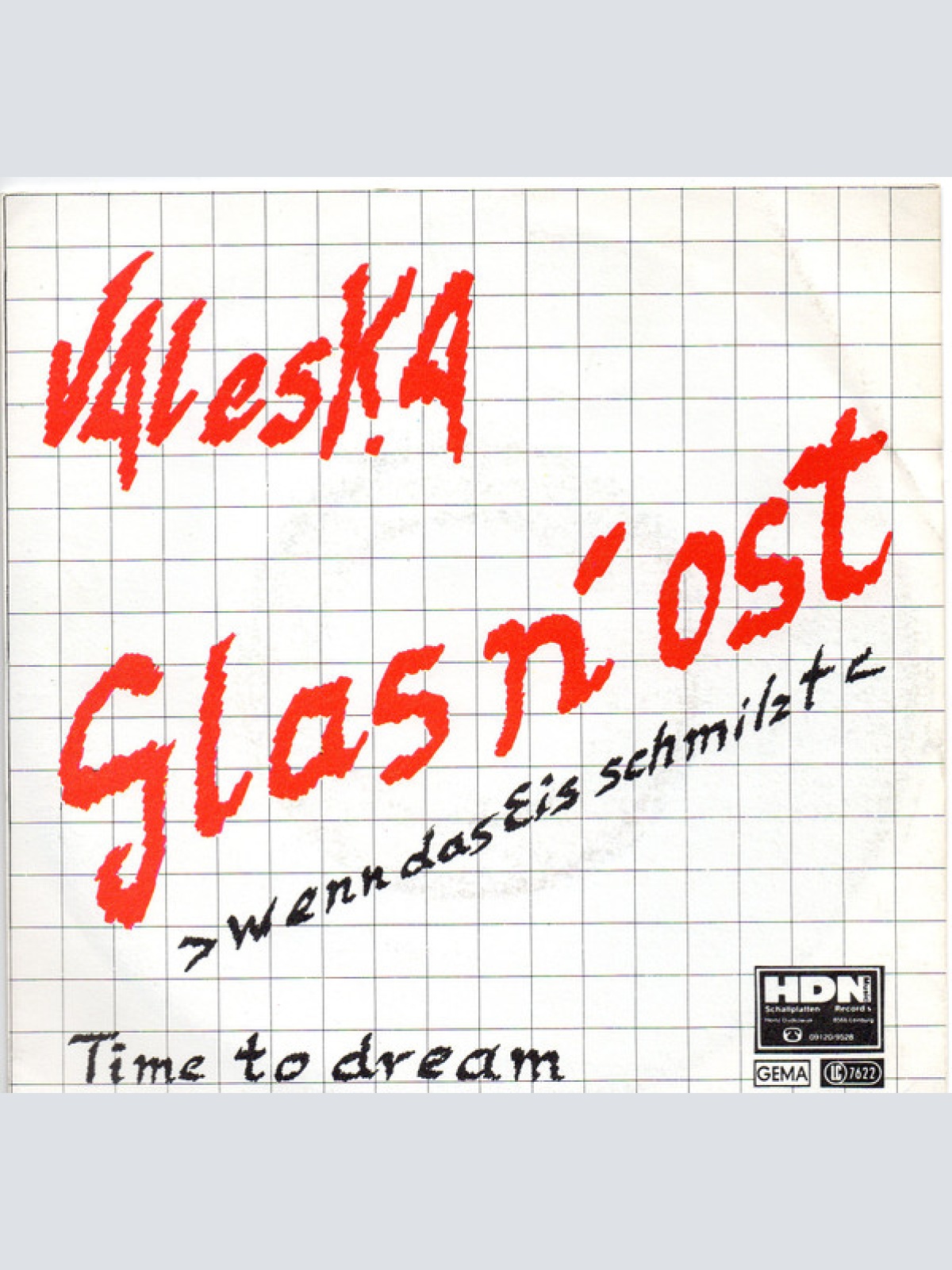 Vinyl / Valeska - Glas n'ost (Wenn Das Eis Schmilzt) / Time To Dream