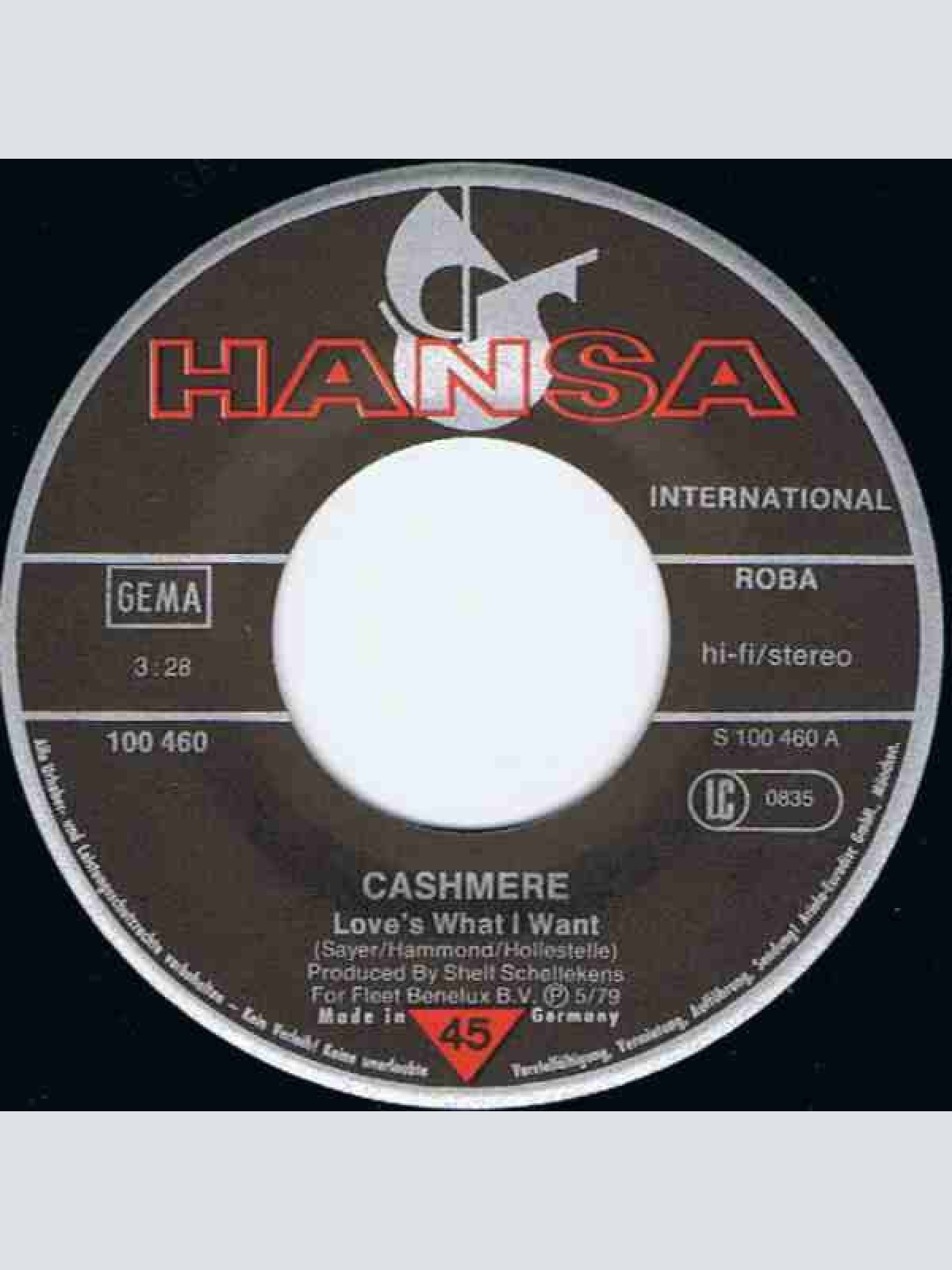 Vinyl / Cashmere - Love's What I Want