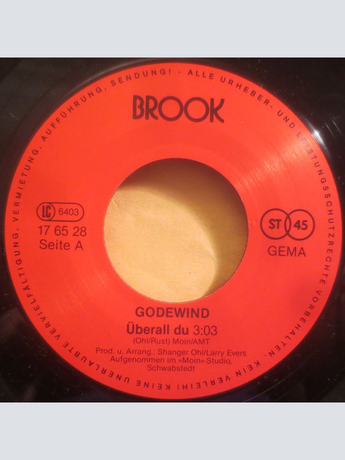 Vinyl / Godewind - Überall Du / Straatencafé