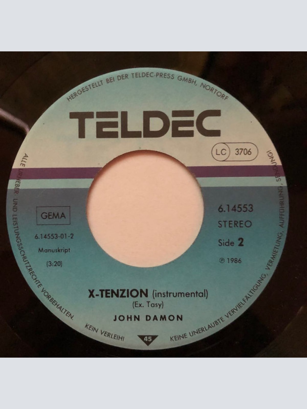 Vinyl / John Damon - X-Tasy / X-Tenzion