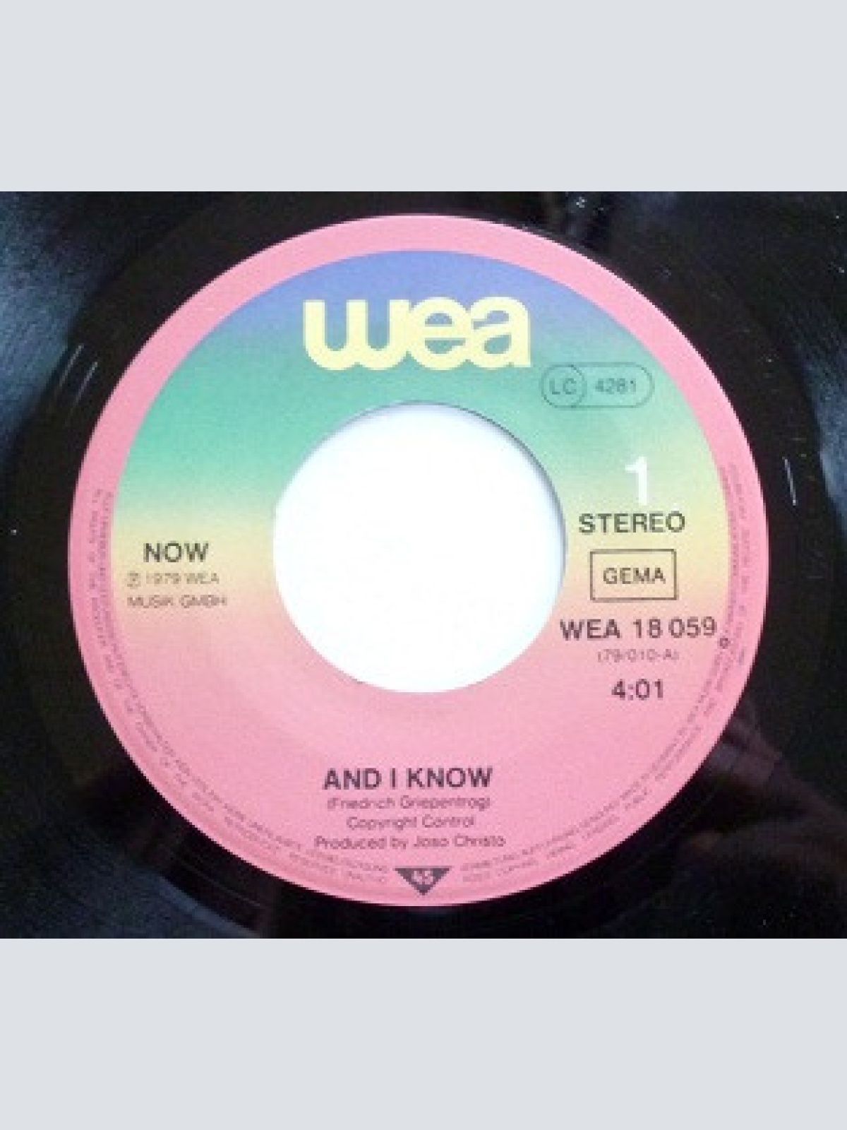 Vinyl / Now (17) - And I Know