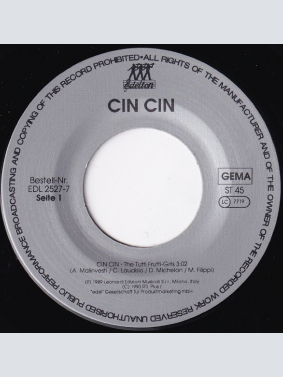 Vinyl / The Tutti Frutti-Girls - Cin Cin