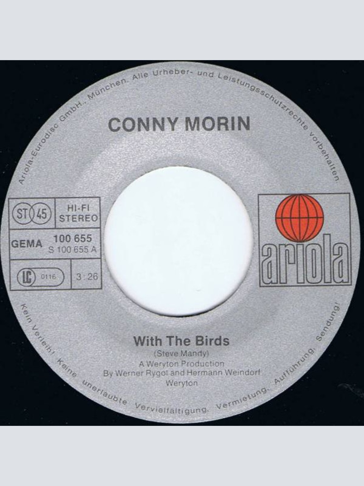 Vinyl / Conny Morin - With The Birds