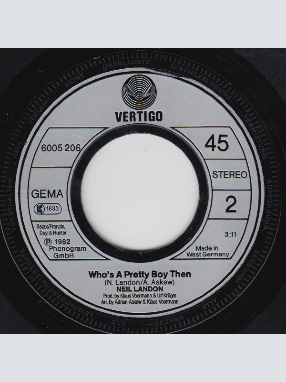 Vinyl / Neil Landon - One Of The Big Boys