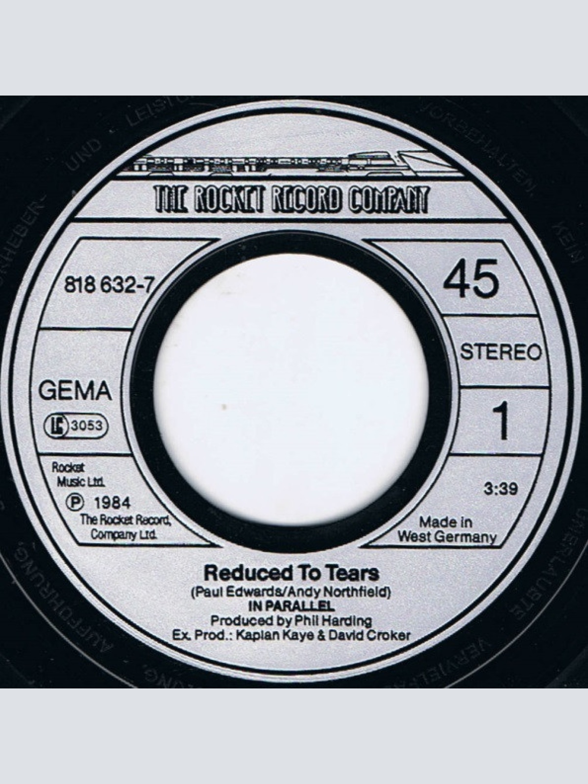 Vinyl / In Parallel - Reduced To Tears