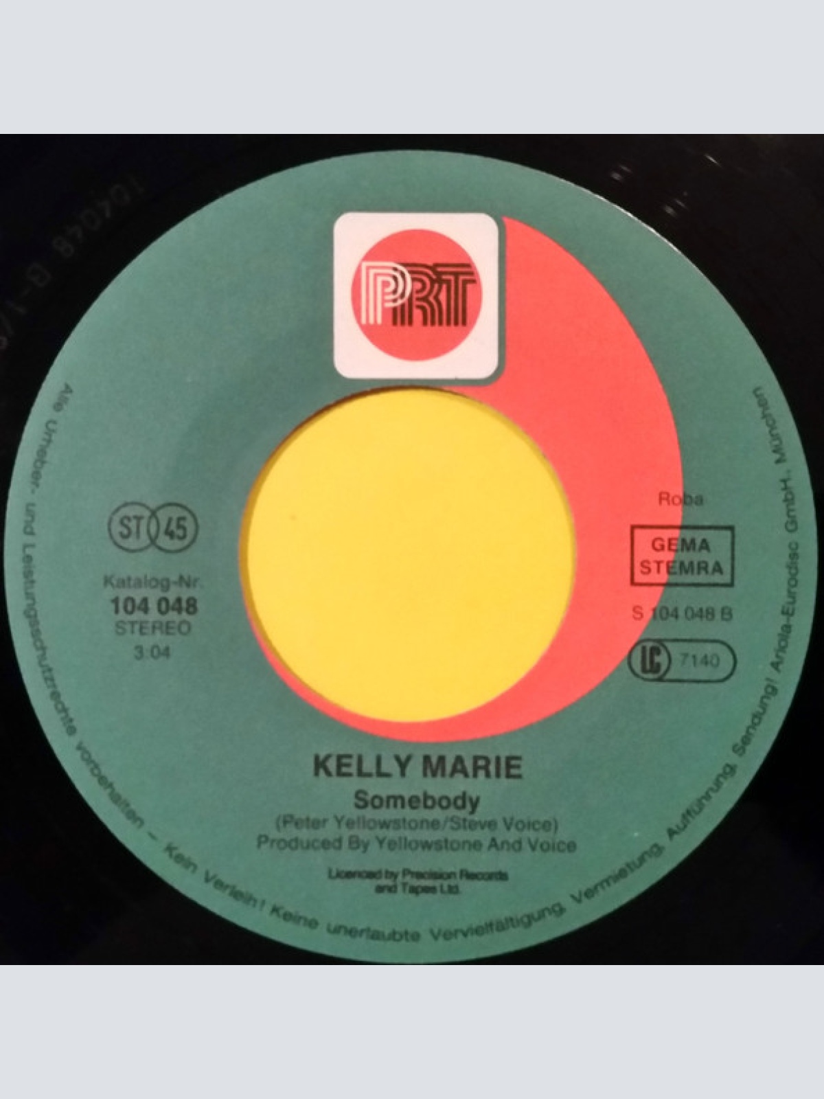 Vinyl / Kelly Marie - I Need Your Love / Somebody