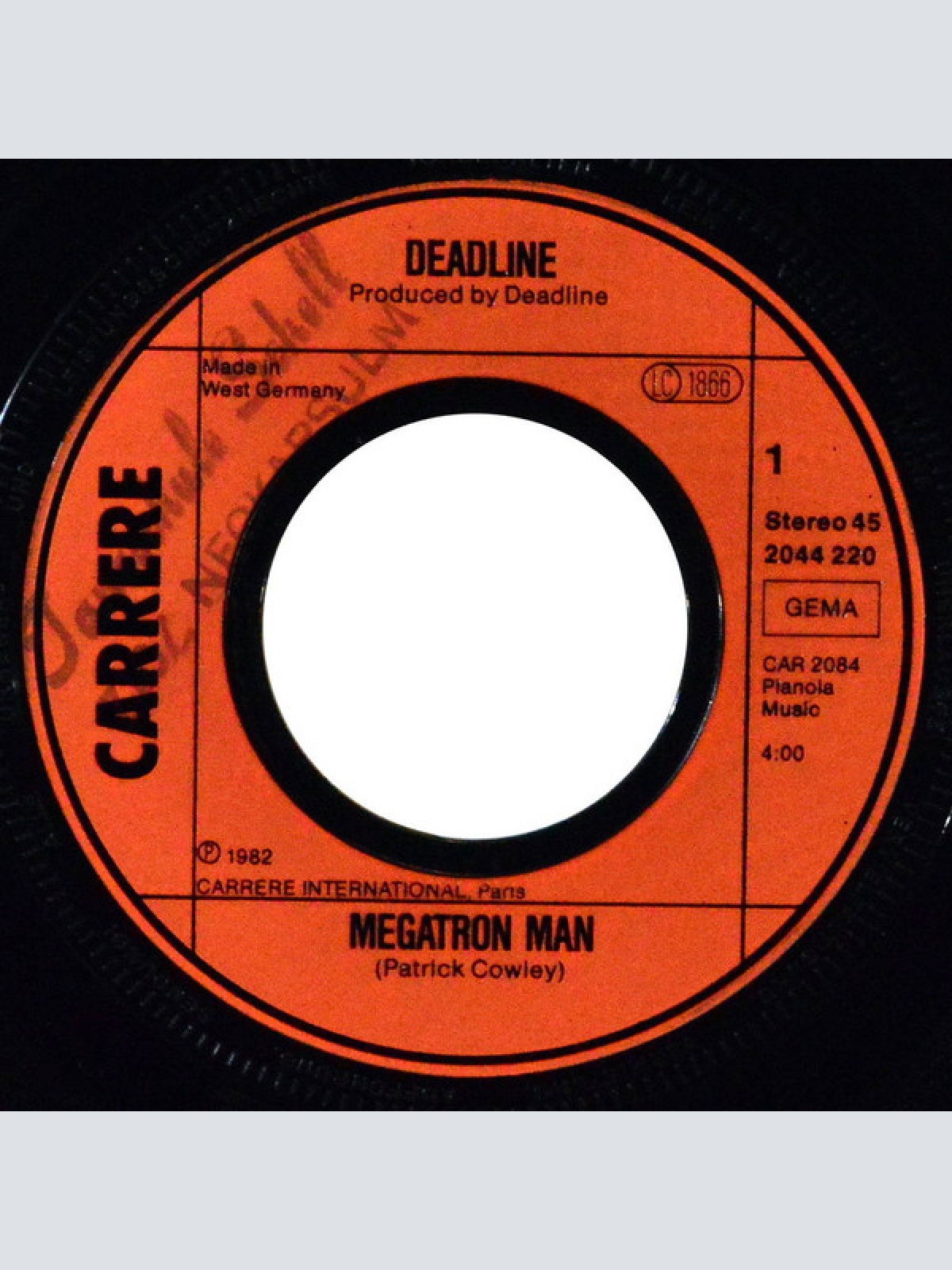Vinyl / Deadline (2) - Megatron Man / Age 2001