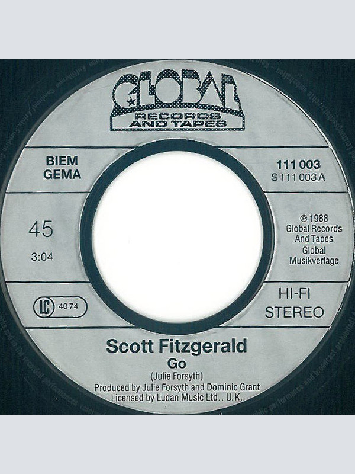 Vinyl / Scott Fitzgerald - Go