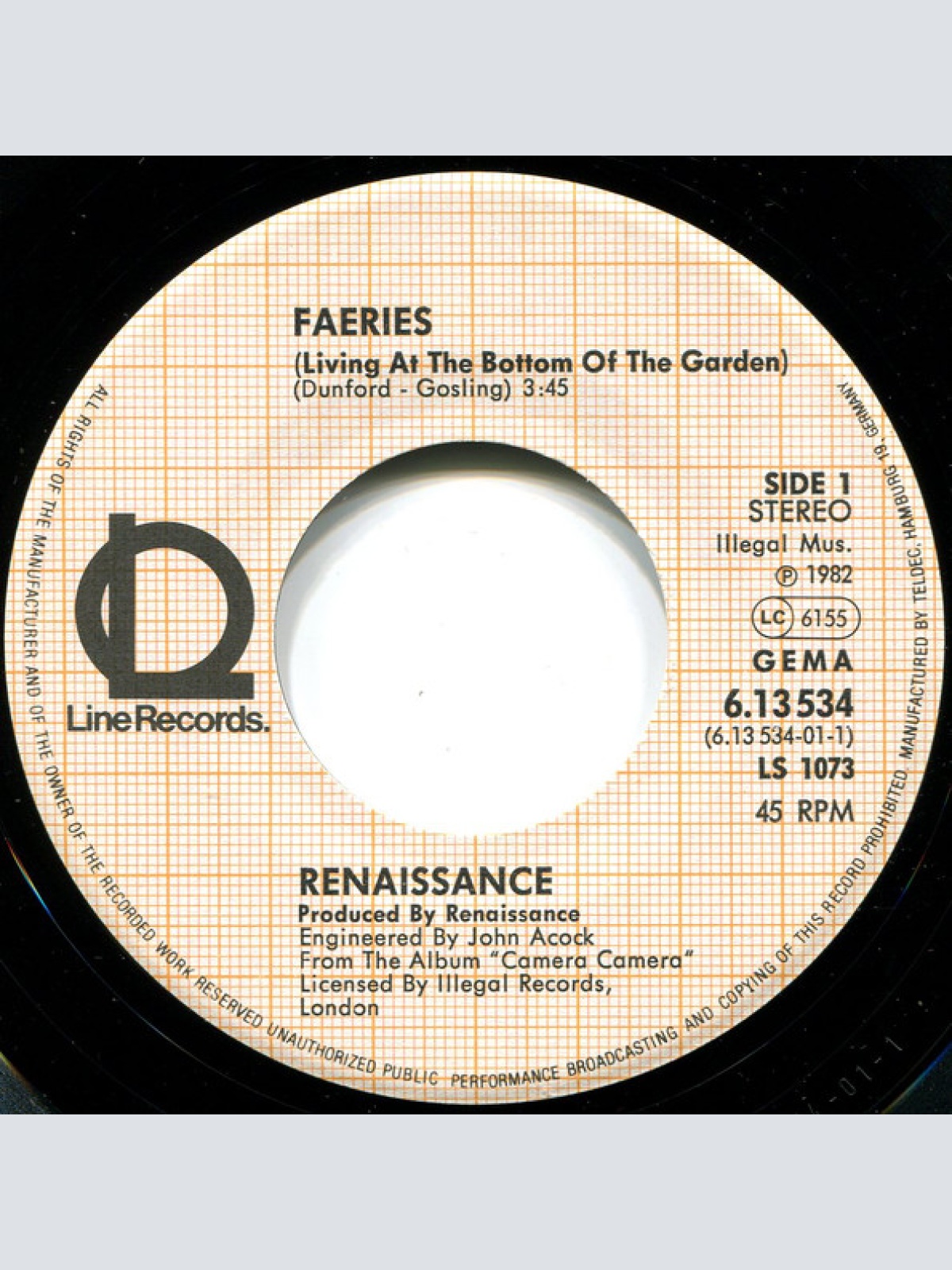 Vinyl / Renaissance (4) - Faeries (Living At The Bottom Of My Garden)