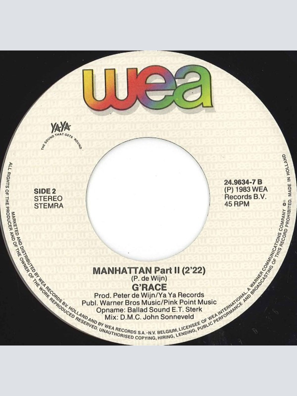 Vinyl / G'Race - Manhattan