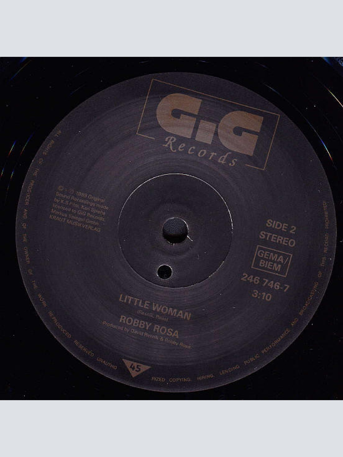 Vinyl / Robby Rosa* - Angela