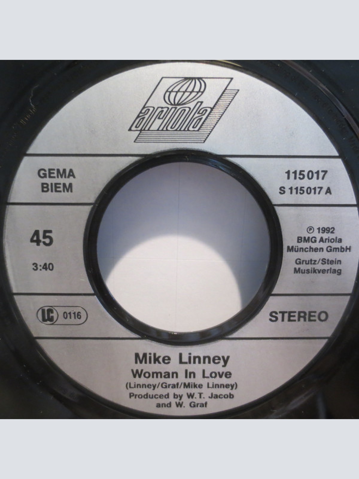 Vinyl / Mike Linney - Woman In Love