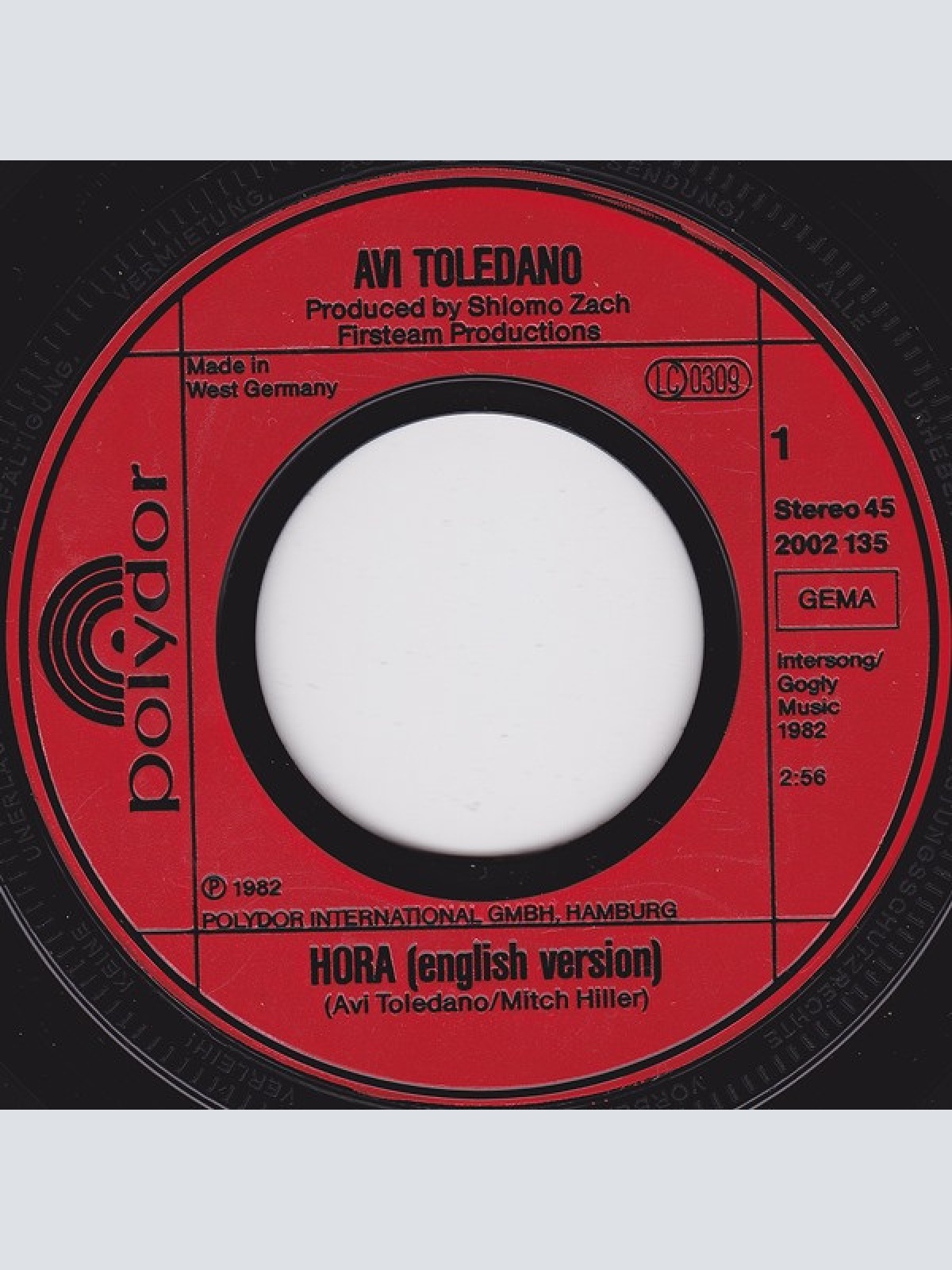 Vinyl / Avi Toledano - Hora