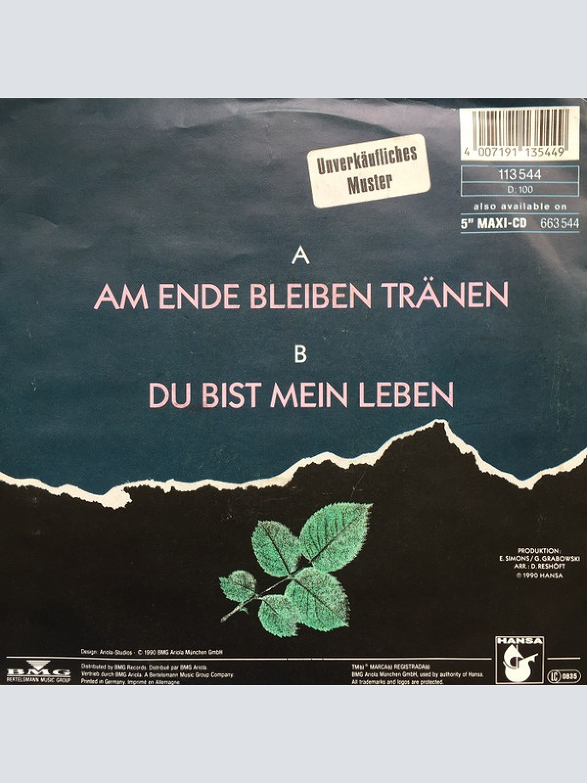 Vinyl / Klaus Densow - Am Ende Bleiben Tränen
