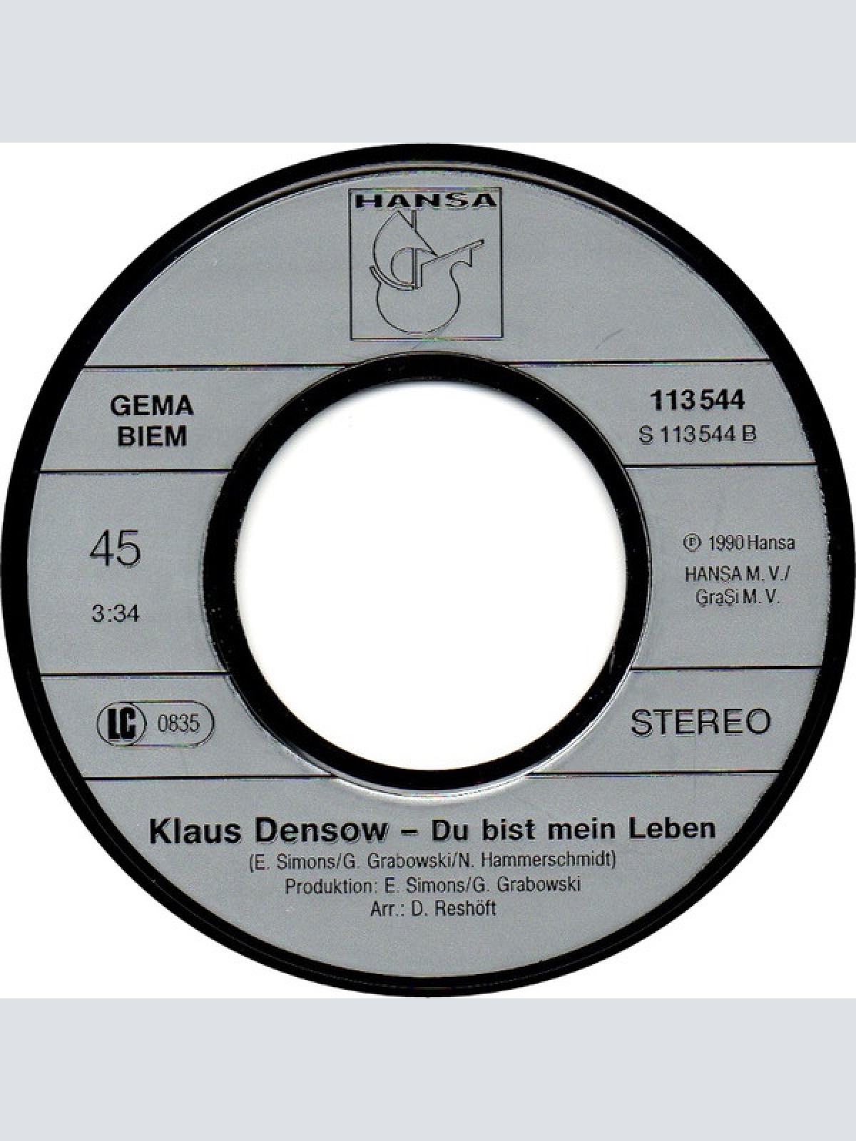 Vinyl / Klaus Densow - Am Ende Bleiben Tränen