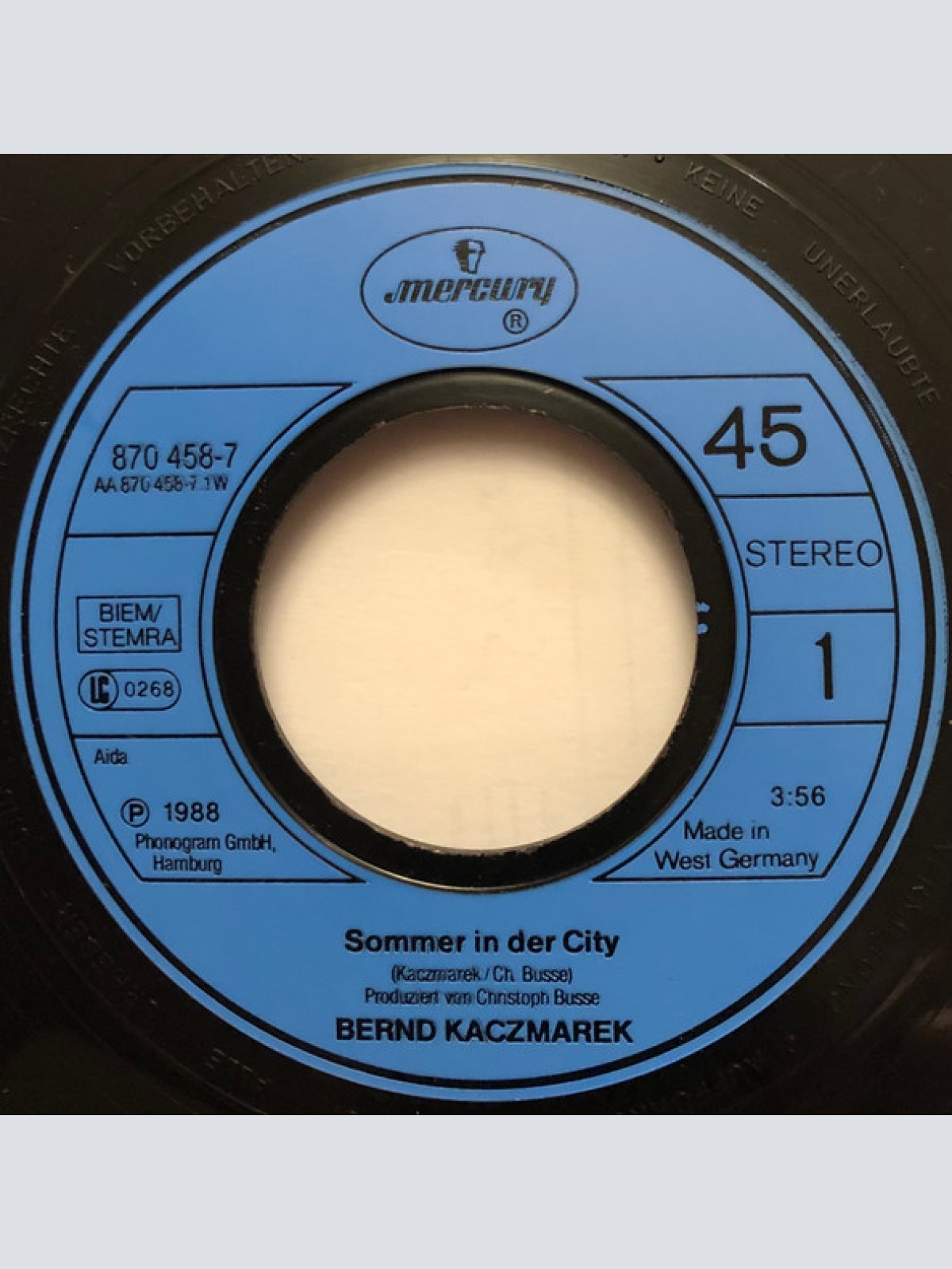 Vinyl / Bernd Kaczmarek - Sommer In Der City