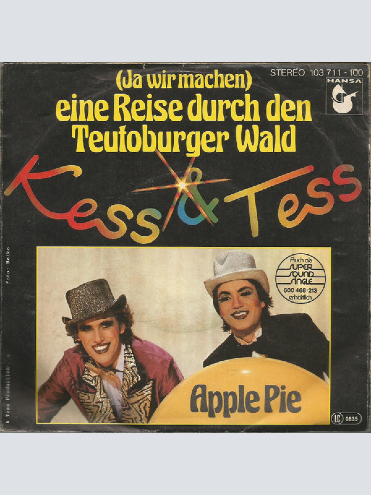 Vinyl / Kess & Tess - (Ja Wir Machen) Eine Reise Durch Den Teutoburger Wald / Apple Pie