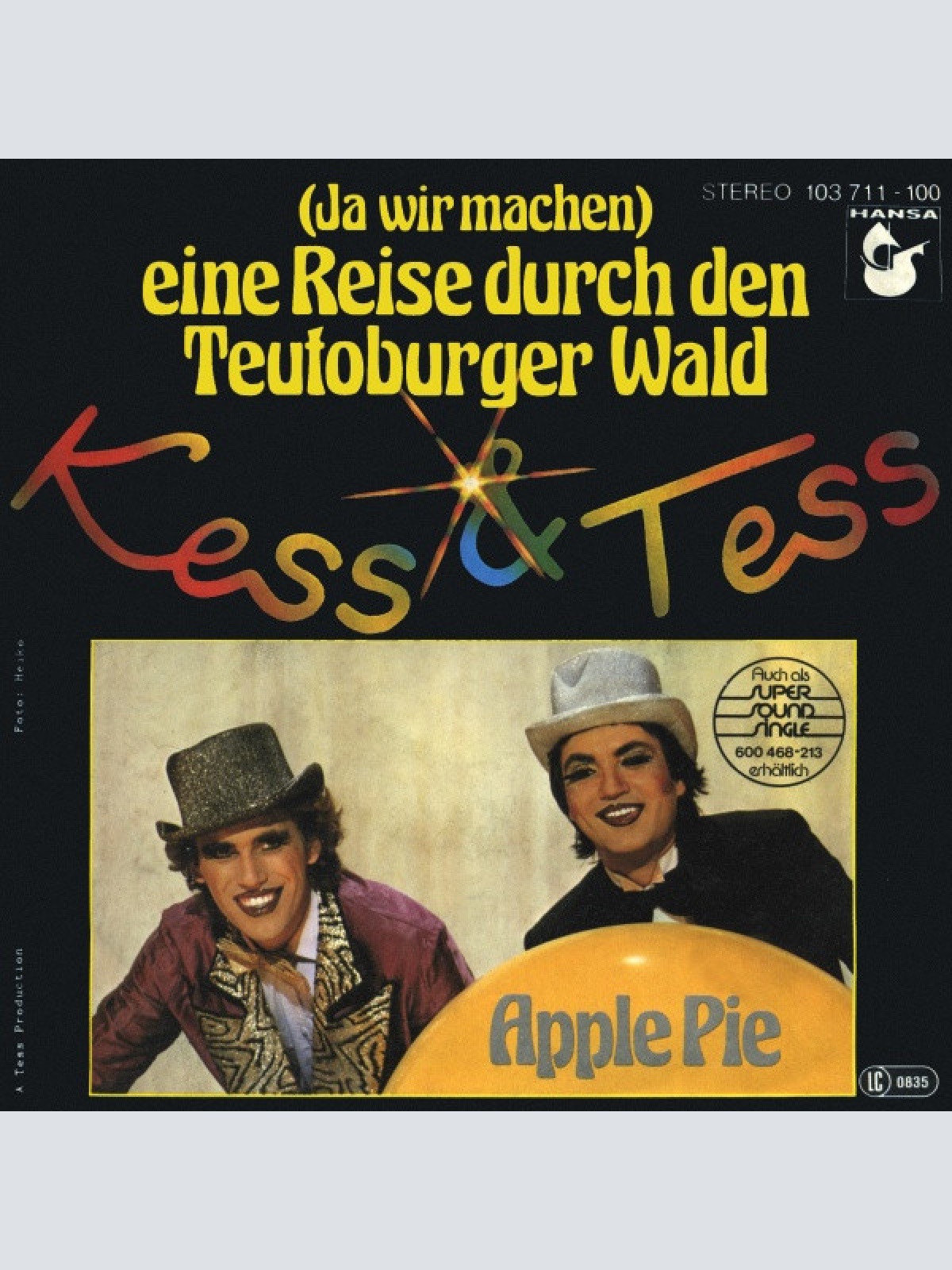 Vinyl / Kess & Tess - (Ja Wir Machen) Eine Reise Durch Den Teutoburger Wald / Apple Pie