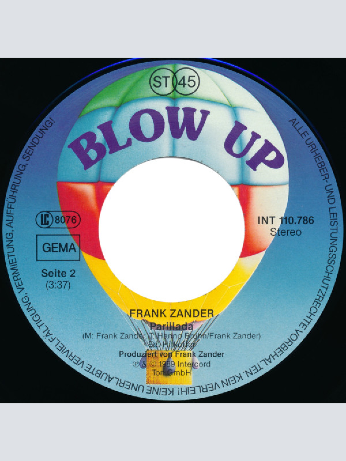 Vinyl / Frank Zander - Frankie's Party