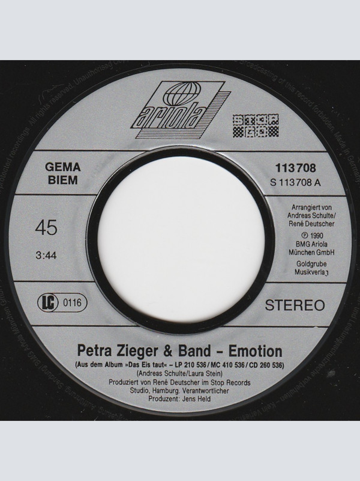 Vinyl / Petra Zieger - Emotion