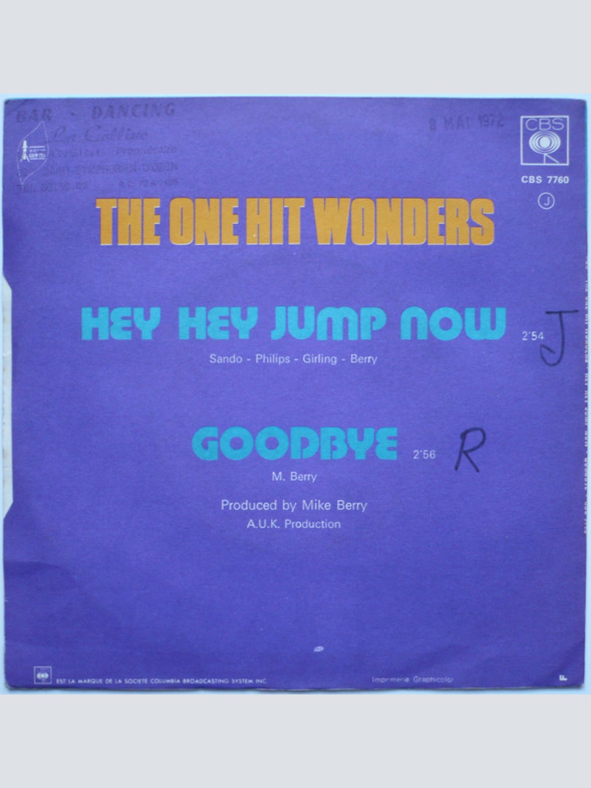 Vinyl / The One Hit Wonders - Hey Hey Jump Now / Goodbye