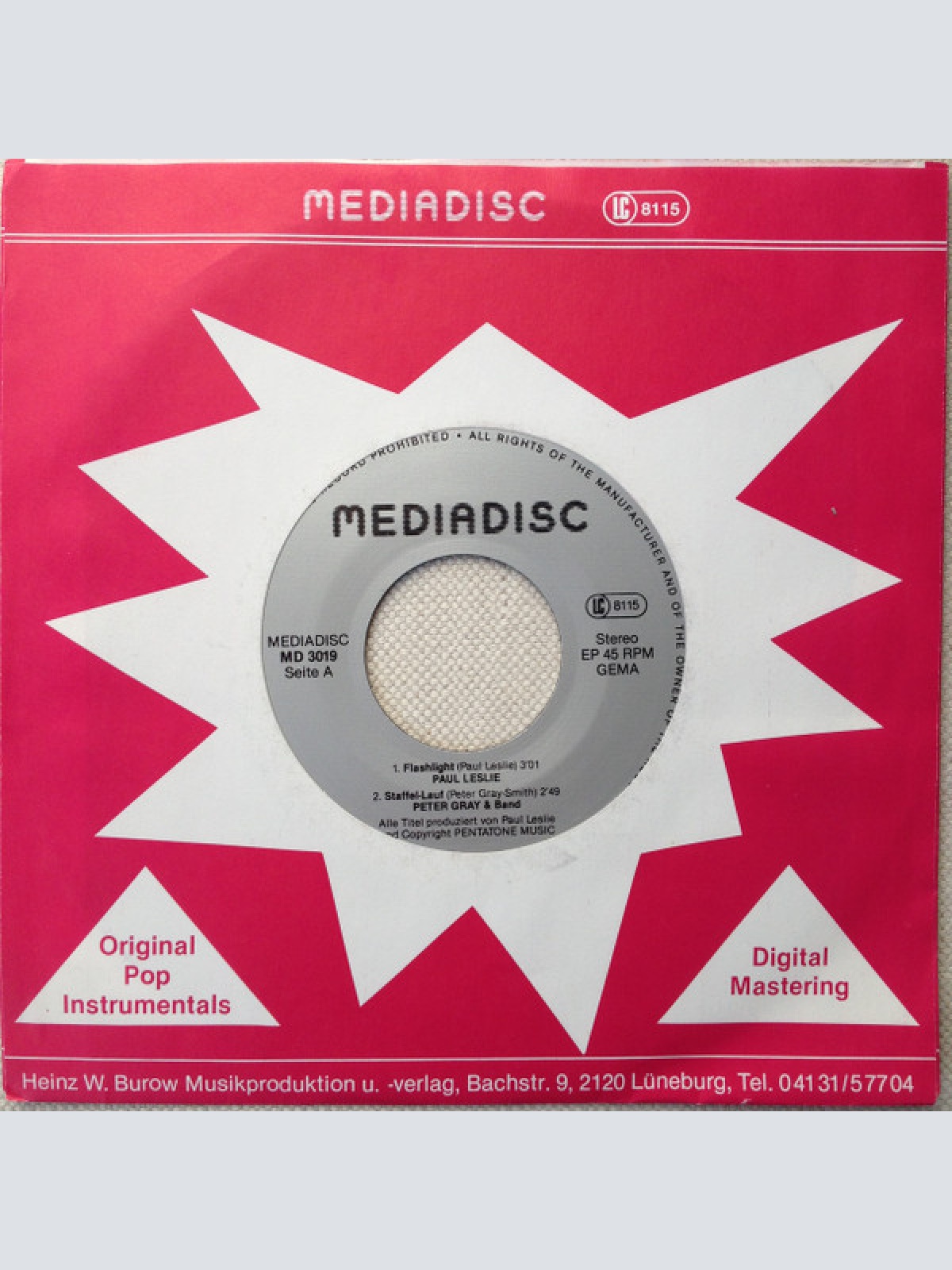 Vinyl / Paul Leslie, Peter Gray & Band - Original Pop Instrumentals