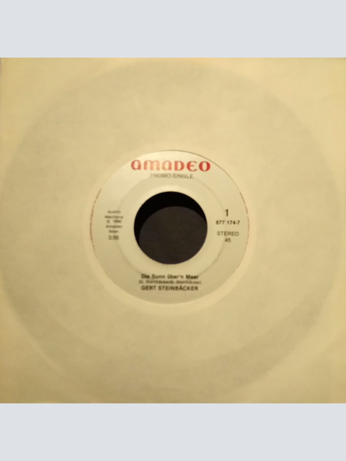 Vinyl / Steinbäcker* - Die Sunn Über'n Meer
