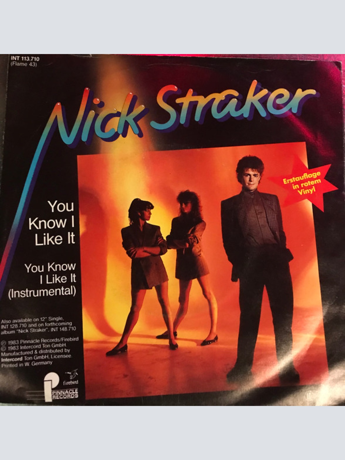 Vinyl / Nick Straker - You Know I Like It
