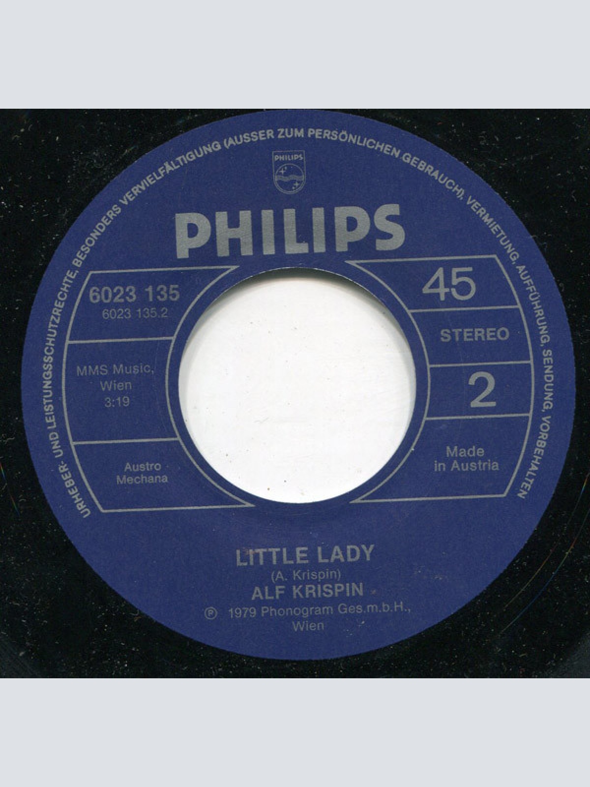 Vinyl / Alf Krispin - Come On Baby Dance