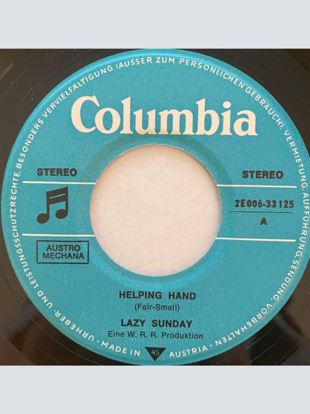 Vinyl / Lazy Sunday - Helping Hand