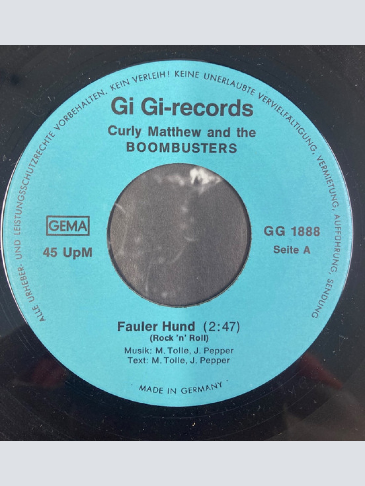 Vinyl / Curly Matthew And The Boombusters - Fauler Hund