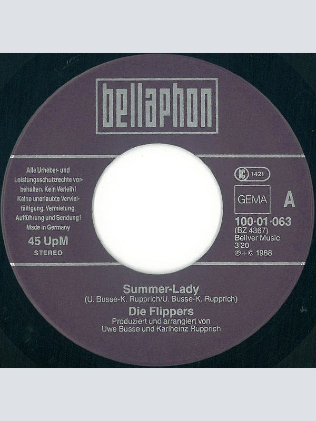 Vinyl / Die Flippers - Summer-Lady