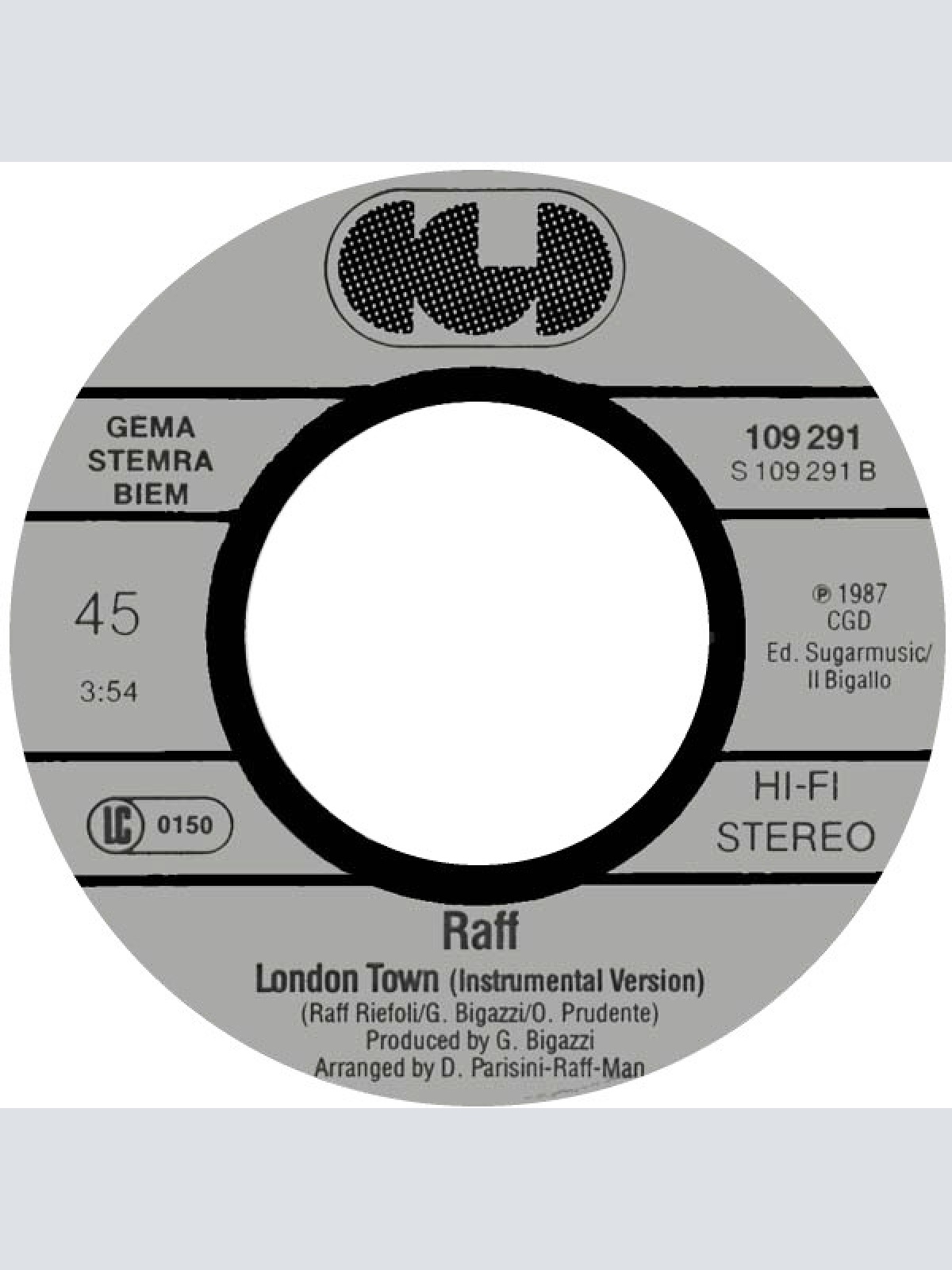 Vinyl / Raff* - London Town