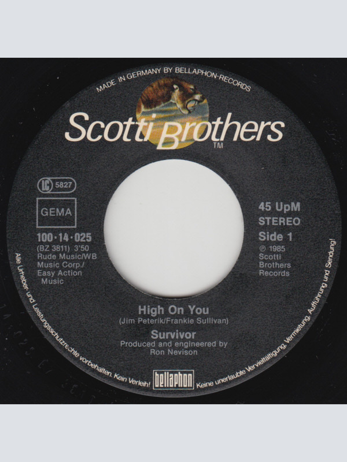 Vinyl / Survivor - High On You