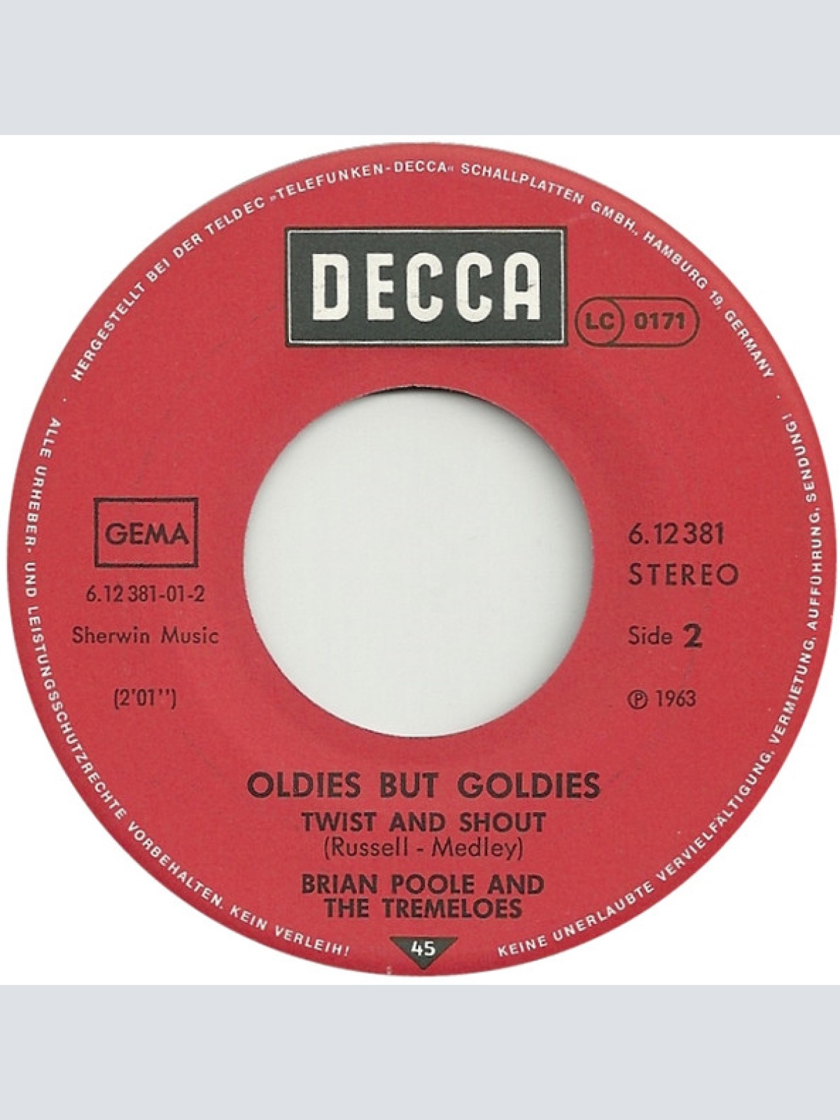 Vinyl / Brian Poole & The Tremeloes - Do You Love Me / Twist And Shout