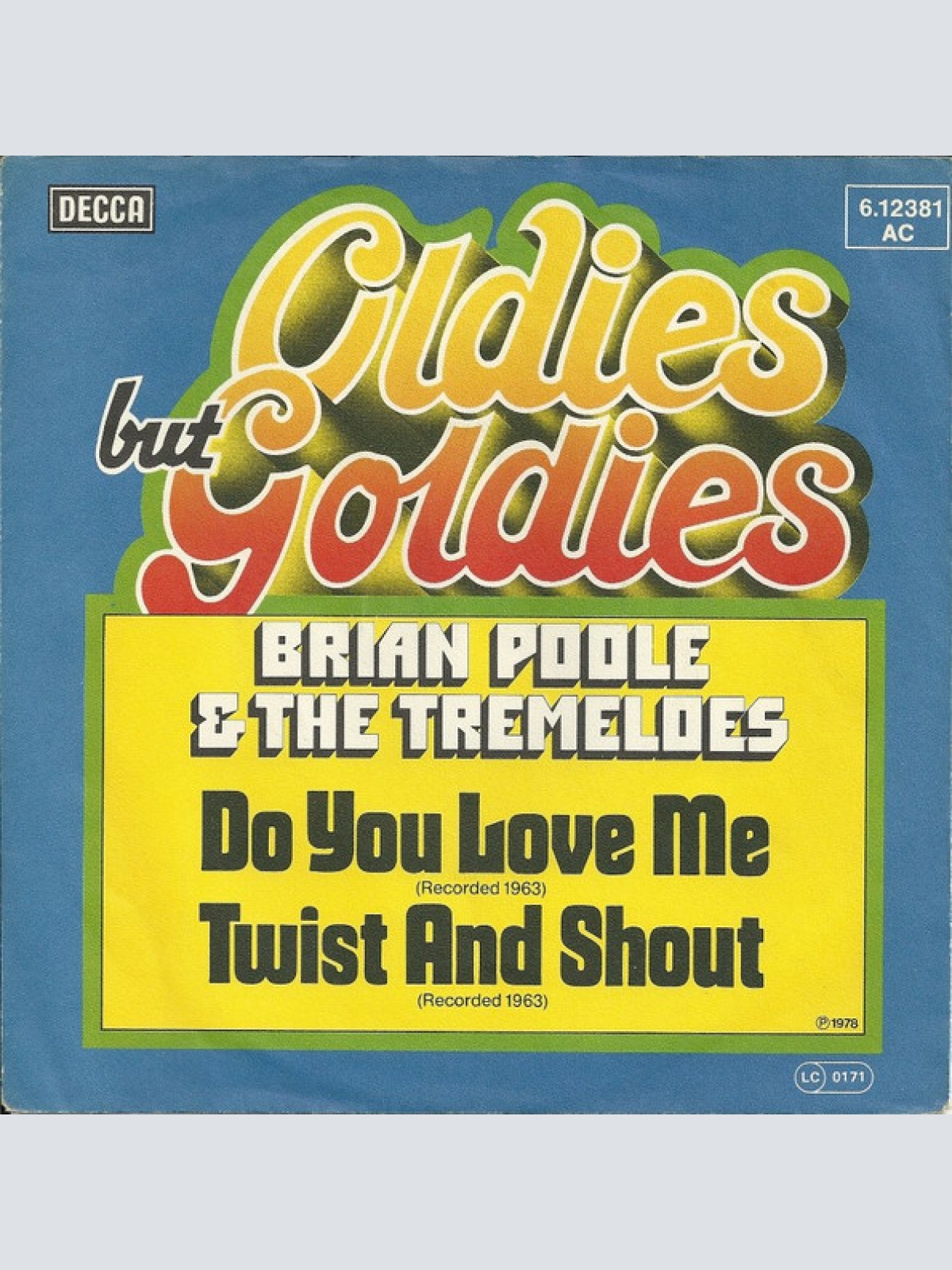 Vinyl / Brian Poole & The Tremeloes - Do You Love Me / Twist And Shout