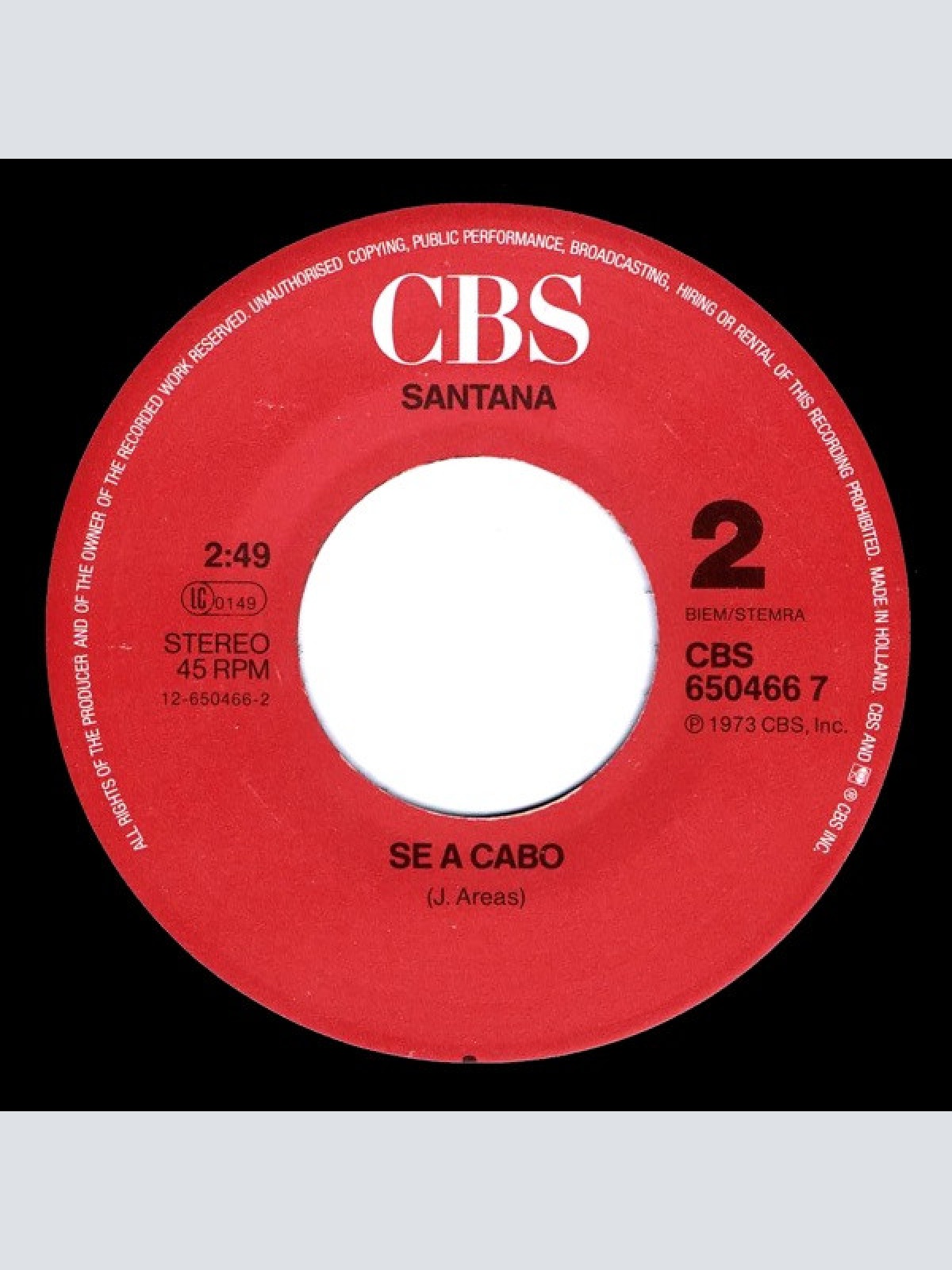 Vinyl / Santana - Samba Pa Ti / Se A Cabo